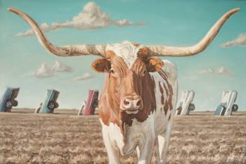Longhorn At Cadillac Ranch
